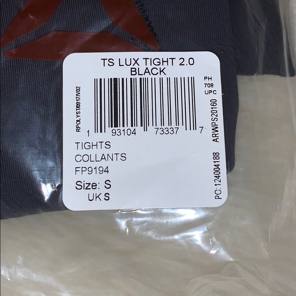REEBOK LUX 2 LEGGINGS - SMALL - BLACK - Picture 7 of 12